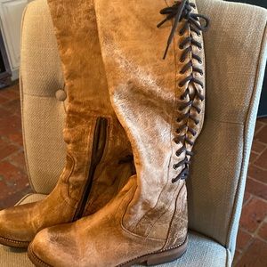 Bed Stu knee high lace up boot 6 1/2